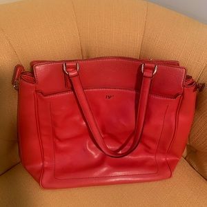 Diane Von Furstenberg - Large Red Leather Tote